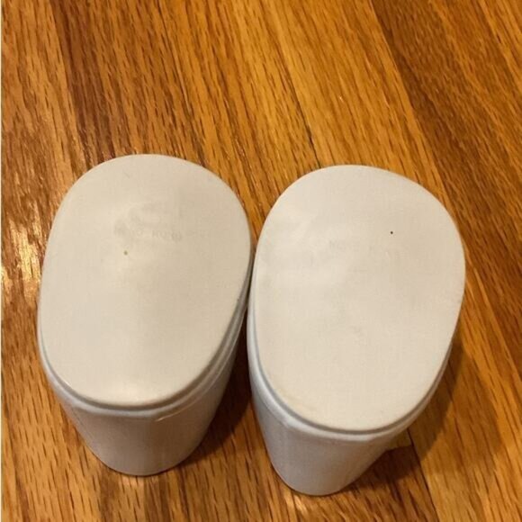 Vintage My Child Mattel Original White Oxford Doll Shoes 80s Hong Kong - Picture 3 of 4